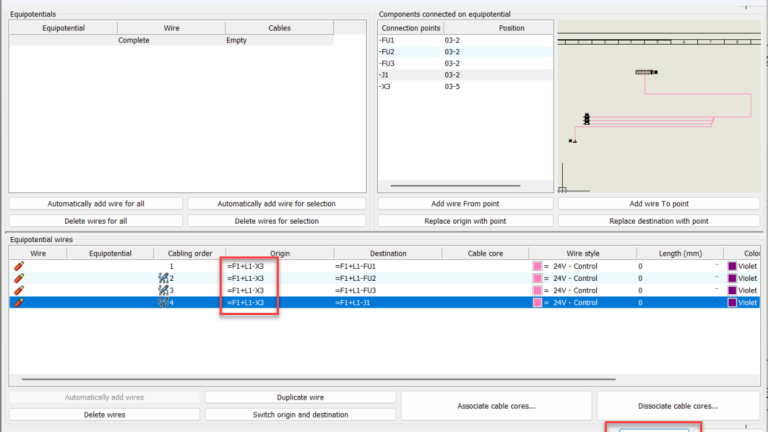 Creating Cable Fanouts in SOLIDWORKS Electrical Schematic