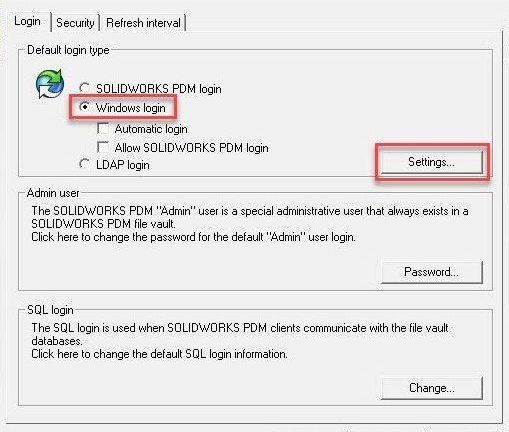 Setting Up Windows Users in SOLIDWORKS PDM Professional