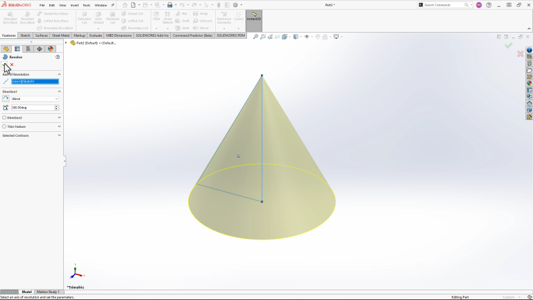 How to Make a Cone in SOLIDWORKS