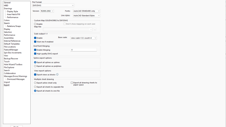 How to Export SOLIDWORKS Drawings to DXF/DWG