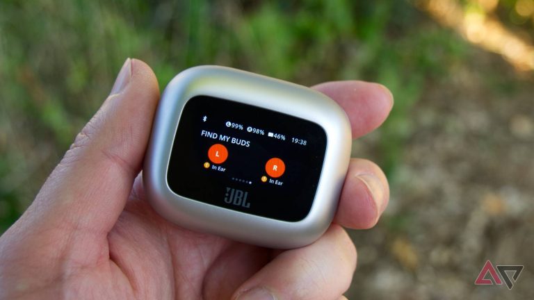 These JBL earbuds have great sound, a screen on the case, and they’re now 42% off